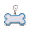 Suministros para Transferencia de Calor en Blanco Etiquetas para Mascotas Sublimación Etiquetas Curvas para Perros Accesorios Elegantes Pequeños Regalos Placas de Identificación para Perros