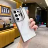 Adequado para Samsung S26Ultra Suporte de Lente Capa de Celular S25Plus Acrílico Cobertura Protetora Anti-Queda Totalmente Envolvente S23