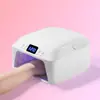 Reposabrazos para uñas 2 en 1 con lámpara LED UV, luz de curado rápido de mano, secador rápido para esmalte en gel, lámpara de almohada portátil para manicura