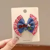 Diadema Versátil Coreana para Niños Niñas Otoño e Invierno Nueva Diadema a Cuadros con Bolas Cuerda para el Cabello Dibujos Animados Linda Goma Elástica