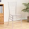 Silla de Bambú Silla de Invitados de Hotel Silla con Respaldo para Ocio Silla Acrílica Transparente para Bodas Silla de Cristal para Banquetes Silla de Comedor Comercial