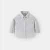 Nueva camisa de manga larga de primavera y otoño para niños camisa de cuadros Oxford camisa blanca niños y adolescentes Joker una generación de pelo