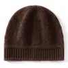 Gorro de Cachemira para Mujer Otoño Invierno Hueco Cálido Protección contra el Frío Casual Versátil Moderno Cubre Cabeza Postparto Gorro de Lana Tejido