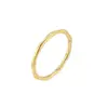Anillo simple de acero de titanio con textura irregular para mujer, anillo de dedo cerrado de estilo retro artístico simple, joyería de alta calidad