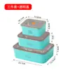 Lonchera Macaron de Acero Inoxidable Transfronteriza, Caja Conservadora de Frescura, Lonchera Sellada para Oficinistas, Caja de Almacenamiento de Frutas para Refrigerador, a Prueba de Fugas