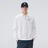 Ropa para Hombre Fengshe / Primavera y Otoño Camisa Polo Simple para Hombre Camiseta de Manga Larga para Hombre Corte Holgado Sudadera con Cuello de Solapa Camiseta Polo