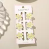 Pinza para el Cabello de Flor Cruzada de 2.5 cm para Mujer 2026 Nuevo Clip para Flequillo Lateral Pinzas para el Cabello Trenzadas de Colores Juego de 6 Piezas