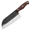 Faca de Cozinha Yangjiang Aço Inoxidável Faca de Fatiar Doméstica Martelo de Cortar Carne Padrão Forjada Faca de Cortar Faca de Duplo Propósito