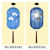 Faroles con un Nuevo Diseño de Tela Estilo Chino, Faroles Clásicos de Palacio Imitación Pintados a Mano para Restaurantes, Casas de Té y Pasillos, Faroles Largos Creativos con Forma de Melón de Invierno