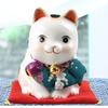 Le Meow Cerâmica Pintada Forno Yakushi Japonês Genuíno Ornamentos Gato da Sorte Cofre Gato