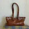 Bolsa de mão retrô de alta qualidade e grande capacidade para mulheres, nova bolsa de ombro versátil para o outono, bolsa de axila estilo francês
