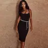 Nueva Cadena de Cintura Geométrica Tallada Retro para Mujer Transfronteriza Metal Elegante Versátil Clásico Occidental Fabricante Productos en Stock Envío Directo