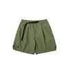 Serie Montaña Rumeng Pantalones Cortos de Trabajo Bordados Repelentes al Agua para Exteriores Verano Nuevos Color Sólido Holgados Casual Versátiles de Cinco Puntos