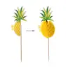Amazon transfronterizo caliente 3D Flamenco piña pastel letrero a largo plazo en stock al por mayor decoración de pastel para hornear tarjeta