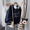 Sudadera redonda súper bonita para mujer, delgada, nuevo estilo para principios de otoño 2026, artículo popular, a la moda, elegante, invierno, forrada de polar, sin capucha