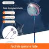 Rede de Pesca Infantil com Vara Telescópica de Carbono, Rede de Pesca Borboleta para Crianças, Brinquedo ao Ar Livre, Conjunto Extensível para Pegar Peixes
