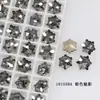 Cristal Dongzhou 9*8 Copo de Nieve Fondo Puntiagudo Forma Irregular Pedrería Vidrio Brillante Decoraciones de Uñas Navideñas para Uñas DIY