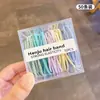 Diadema de Alta Elasticidad Estilo Coreano 50 en Caja Sarga Simple Popular Banda Elástica Alta para el Cabello para Mujeres con Cola de Caballo Banda Elástica Elegante