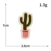 Gran Venta Bordado de Cactus con Lentejuelas Pegatinas de Tela Bordadas Sin Costuras Dibujos Animados Planta Verde Ropa Zapatos Parche para Agujeros Pegatinas