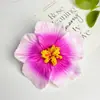 Pasador de Flor de Hibisco Colorido Degradado Estilo Vacaciones en la Playa para Mujeres, Pinza para el Cabello Accesorios para el Cabello con Atmósfera para Fotos de Viaje para Mujeres