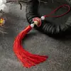 Pingente Borla Dupla em Forma de Leque, Pingente Pequeno de Borla Estilo Chinês Dinastia Han, Acessórios Retro Pressionados para Lapela Pingente Fabricante Atacado