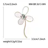 Broche de Aleación de Moda de Alta Gama Hermoso Four-Leaf Clover con Abalone Pin de Joyería para Ropa de Mujer de Lujo