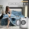 Colcha de Verano Nueva Lavable de Tencel, Juego de Cuatro Piezas de Colcha Lavable para Aire Acondicionado, Colcha Delgada de Verano de Seda de Hielo Individual/Doble