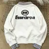 Moletom com Capuz Falso de Duas Peças e Gola Polo para Homens e Mulheres, Marca de Street Fashion, Novidades Versáteis Outono/Inverno 2025