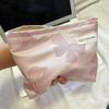 Nicho elegante jacquard nylon bolsa de cosméticos artístico retro elegante flor conveniente clutch bolsa a cuadros transfronteriza