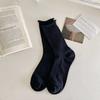 Calcetines de Verano de Malla Fina para Mujer Calcetines Transpirables Ultradelgados de Media Caña Estilo Ins Corea del Sur Color Sólido Calcetines de Algodón de Media Caña