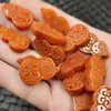 Jade Jade Jade Vermelho Cabaça de Jade Contas Soltas Saco Seco Vermelho Bagua Pulseira de Cabalça Colar Acessórios de Joias Contas Atacado