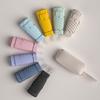 En stock Bolsa de Cuero con Cremallera Paraguas Protector Solar Protección UV Sombrilla para el Sol Cinturón para Mujer Cartera Paraguas Soleado Plegable de Doble Propósito Paraguas de Seis Pliegues
