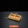 Mesa para Restaurante de Hot Pot de Nueve Compartimentos Vajilla Bandeja de Madera para Desayuno Verduras Cocina Japonesa Plato de Guarnición Plato para Barbacoa