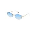 Gafas de sol poligonales de nueva moda europea y americana para mujer, con personalidad fotográfica callejera y estrellas de la moda, 139 90271