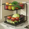 Organizador de Bolsitas de Té para Snacks de Escritorio, Taza de Agua, Estante de Almacenamiento para Cafetera de Escritorio, Cajón Tipo Caja de Almacenamiento para Encimera de Mesa de Comedor