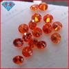 Huagang Gema 9A Ocho Corazones Ocho Flechas Zircón Piedra Suelta Mayoreo Wuzhou CZ Artificial Piedra Hao Redonda Color Naranja