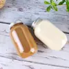 Vaso Desechable para Té de Leche con Tapa, Vaso de Plástico Gordito para Uso Doméstico, Adecuado para Jugos, Bebidas Frías y Uso Comercial, Botella Yangzhi Ganlu