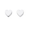 Cuentas de amor brillantes de 5 mm plata s925 vintage angustiado piercing cruzado piercing vertical accesorios para pulsera collar DIY