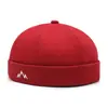 Estilo Nuevo Retro de Primavera y Otoño Sombrero Bordado de Montaña de Terrateniente Sombrero Hip-Hop Baile Callejero Casual al Aire Libre Sombrero Melón sin Visera