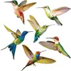 Venta al por mayor de fábrica película estática de colibrí para puerta y ventana y vidrio de ventana pegatinas decorativas pegatinas estáticas anti-colisión de aves pegatinas estáticas de PVC