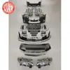 Adecuado para Modelo 08 Alphard Actualización a Modelo 18 Rejilla de Contorno de Parachoques Delantero y Trasero Parachoques Faros