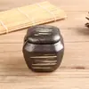 Configuração de Mesa Japonesa Peça Quatro Tigela de Arroz para Restaurante de Sushi Xícara de Chá Prato Lateral Preto Cozinha Japonesa Coreana Descanso de Hashi de Cerâmica Bule