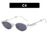 Armazón de Metal Ovalado con Incrustaciones de Diamantes Ke Dun, Gafas de Marco Pequeño Perladas, Estilo de Gama Alta, Adecuadas para Maquillaje Natural, Se Pueden Adaptar con Lentes Graduados para Miopía