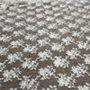 Tela bordada de malla de hilo de algodón puro soluble en agua para comercio exterior, flor pequeña, hilo de algodón, accesorios para vestidos, encaje bordado
