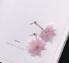 Corea del Sur nuevos pendientes de pétalos verano loto flor eterna flor flor pendientes de flor pendientes largos de borla para mujer lote mixto