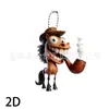 Caballo de Boca Grande Creativo de Dibujos Animados Colgante Acrílico 2D Transfronterizo Decoración Colgante Nuevo Estilo para Coche Interior Llavero Decoración de Mochila