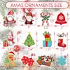 Decoraciones Navideñas de Madera de Nuevo Producto Transfronterizo Colgantes de Papá Noel para Decoraciones de Fiesta en Casa
