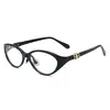 2025 Nuevas Gafas Retro Estilo Coreano Marco Ovalado Pequeño Almohadillas Nasales de Silicona Lentes de Cambio de Color Populares en Tiktok de Alta Calidad Sin Graduación