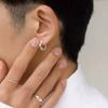 Pendientes de nicho con diseño irregular, minimalistas, retro, estilo japonés y coreano, para hombre y mujer.