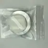 Compacto de Pó Facial Redondo Ultra Fino à Pronta Entrega com Tampa Flip, Espelho, Rede Elástica, Caixa Mini Recarregável e Esponja